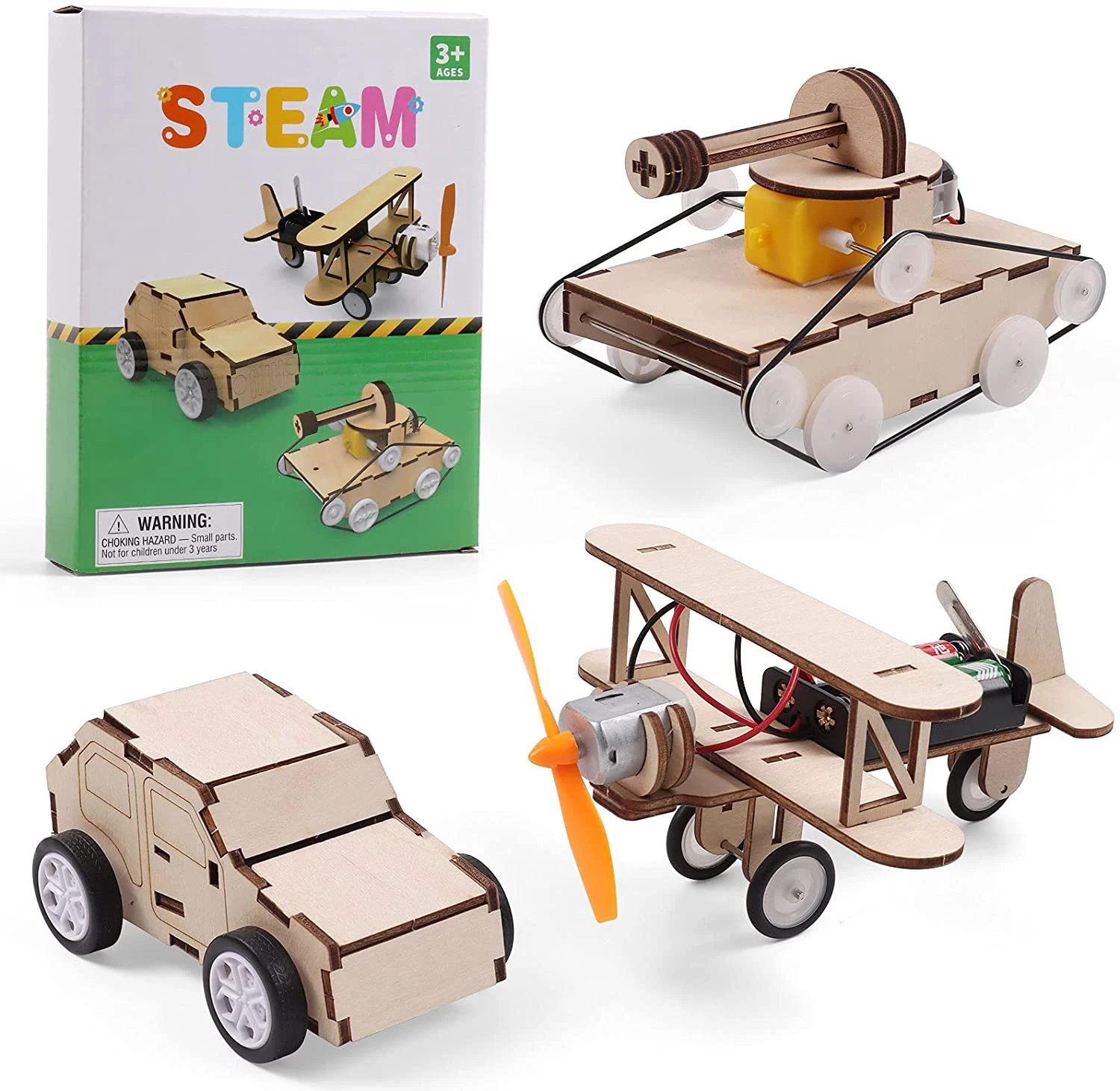 Bulldozer 3D Puzzle Woodcraft Bausatz Spielzeug Kinderspielzeug Bestes Geschenk