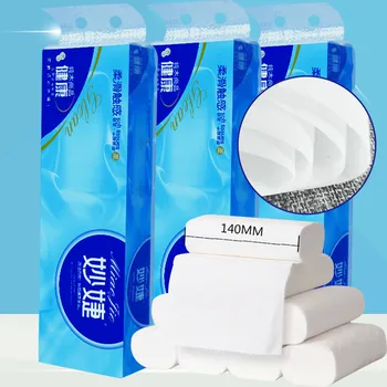 

50^Kitchen Roll Paper Fast Shipping 14pcs Roll Paper Tissue Paper Roll 4 Layer Thickened Household Paper toilet paper