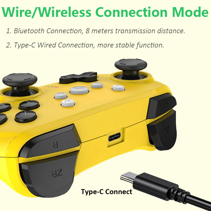 Для Nintendo Switch Pro контроллер/переключатель Lite консоли джойстика геймпад Bluetooth Беспроводной игровой контроллер для телефона из поликарбоната с Andorid