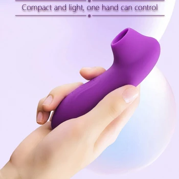 Purple/Flesh Sucking Vibrators Nipple Sucker Oral Sucker Clitoris Stimulation Powerful Vibrators Sex Toys for Women Vibator Toy 3