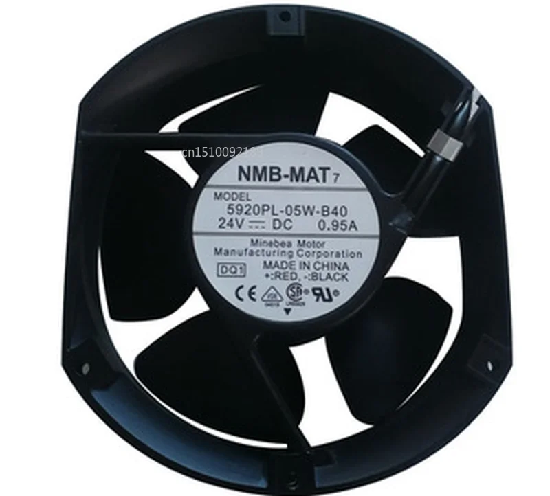 Free shipping 5920PL-05W-B40 DQ1 DC 24V 0.95A 172x150x50mm 2-wire Server Cooler Fan