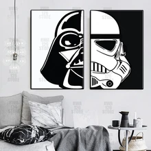 

Disney Star Wars Movie Poster And Print Abstract Darth Vader Storm Trooper Canvas Painting Nursery Bedroom Home Decoration Gifts