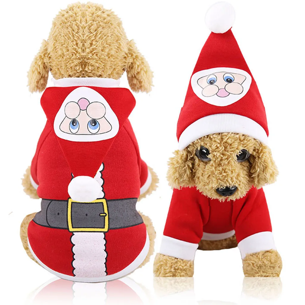 

Overalls For Dogs Pet Cat Dog Christmas Santa Winter Warm Clothing Dress Thicken Clothes Clothing For Dogs Dog Clothes P30