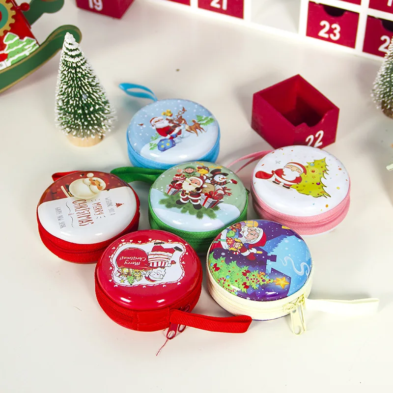 

New Year 2020 Christmas Coin Purse Candy Bauble Balls Boxes Tree Decorations for Home Hanging Ornaments Noel Deco Navidad 2019