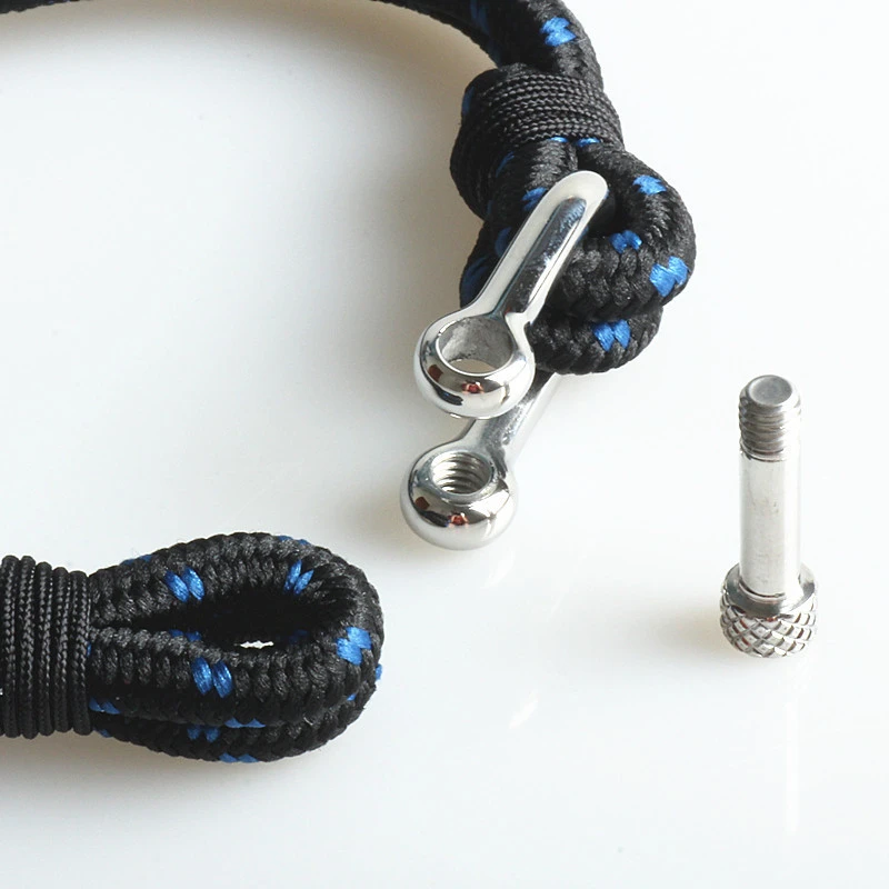 Koop Rvs U vormige Gesp Armbanden Voor Vrouwen Sieraden Mode Geweven Nylon Touw Armband