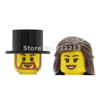 

Wedding Bride Bridegroom Figure Head Couple Lovers Husband Wife Flower Decoration Building Blocks Sets Models Bricks Toys