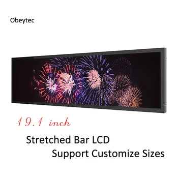 

obeycrop 19.1 " Stretched Bar LCD screen panel with Android system, 1920*380, high brightness long Bar display
