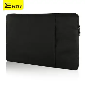 

Eviciv 15.6 inch Polyester Laptop Sleeve Protective Case Vertical Style with Pocket Zipper for Monitor HP Dell Surface Notebook