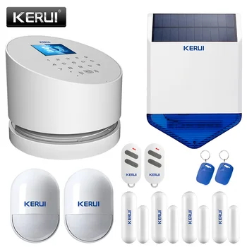 

KERUI W2 WIFI GSM PSTN Alarm System Russian Spanish English German Languages Built-in 80dB Siren Home Security Alarm System