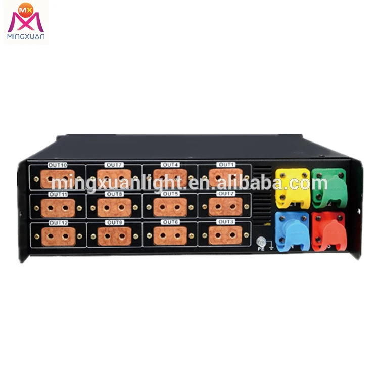 

12CH x 4KW saving Relay 3 phase power bank distribution box