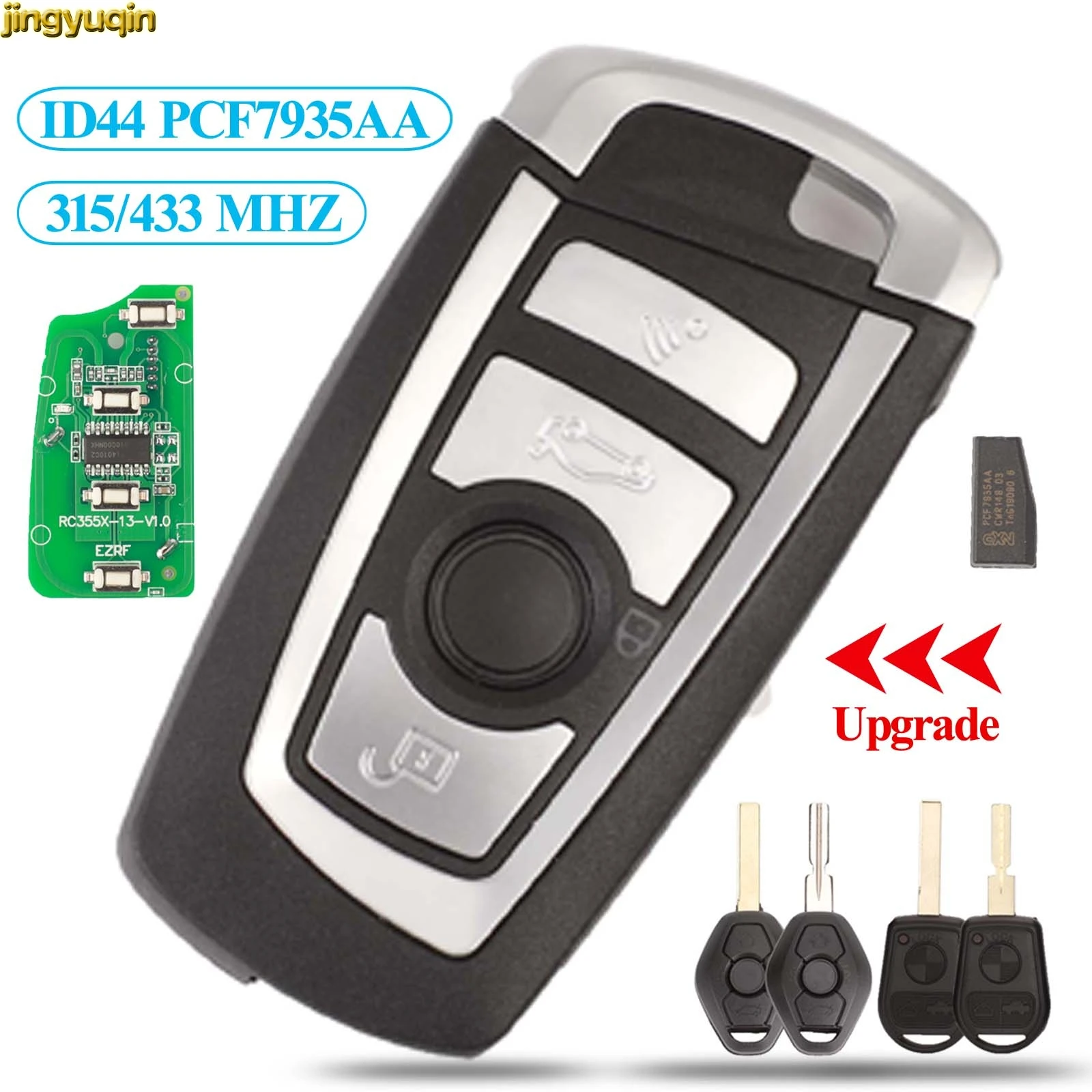 Jingyuqin EWS удаленное 315 МГц/433 МГц PCF7935AA ID44 Чип ремонт для BMW E38 E39 E46 M5 X3 X5 Z3 Z4 HU58 HU92 4