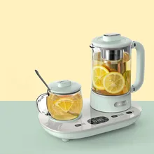 220 В многофункциональный электрический чайник, сохраняющий здоровье, чайник, чайник с изоляцией, термостатический подогреватель чашек 0.6л