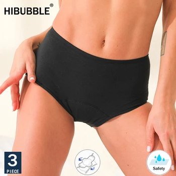 

Classic Leakproof Women Menstrual Panties Breathable Fast Absorbent Briefs High Waist Warm Girl Period Underwear Women Plus Size