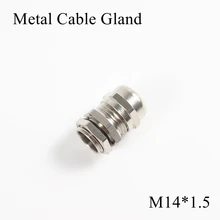 1 шт./лот M14 металлическое уплотнение кабеля IP68 Водонепроницаемый никелевый Латунный разъем для 4-8 мм Электрический провод M14* 1,5 медные скобы