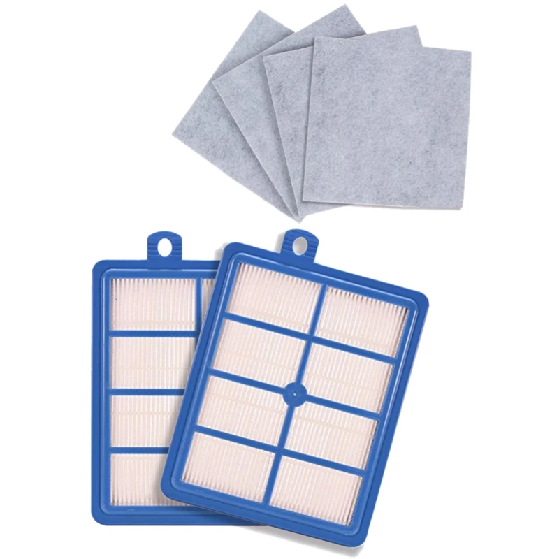 

Washable 2PCS dust Hepa Filter H12 H13+4PCS Motor cotton filter for Philips Electrolux AEG Vacuum Cleaner replacement parts