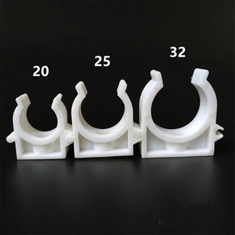

PPR plastic pipe clip C type buckle clamp water pipe clip fixing seat pipe clip PPR 20 25 32 10PCS