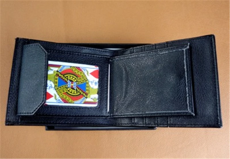 슈퍼 디럭스 카드 지갑 2.0 매직 트릭 종이 빌 magia에 닫기 환상 특수 효과 소품 로그인 카드 지갑에 등장