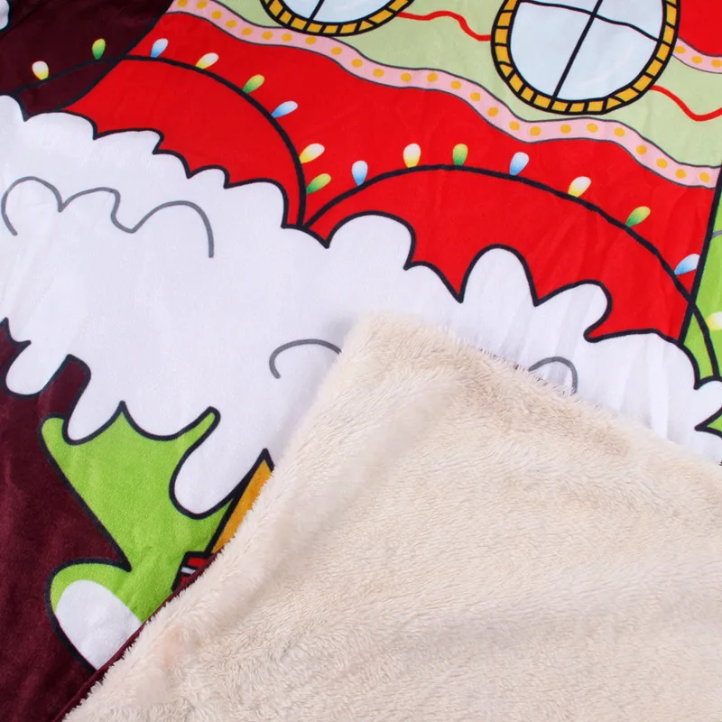 Huiran Merry Christmas Двухслойное плотное одеяло рождественские украшения для дома Рождественская елка Декор Navidad год