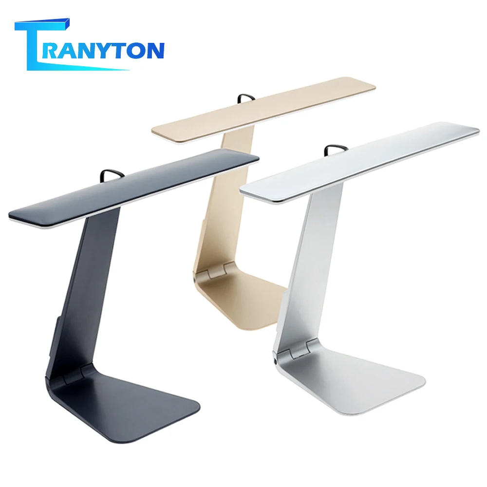 Ultrathin Mac Style LED Desk Lamp 3 Modes Touch Dimming Reading Table Lamp Soft Eye-Protection USB Rechargeable LED Night Lights