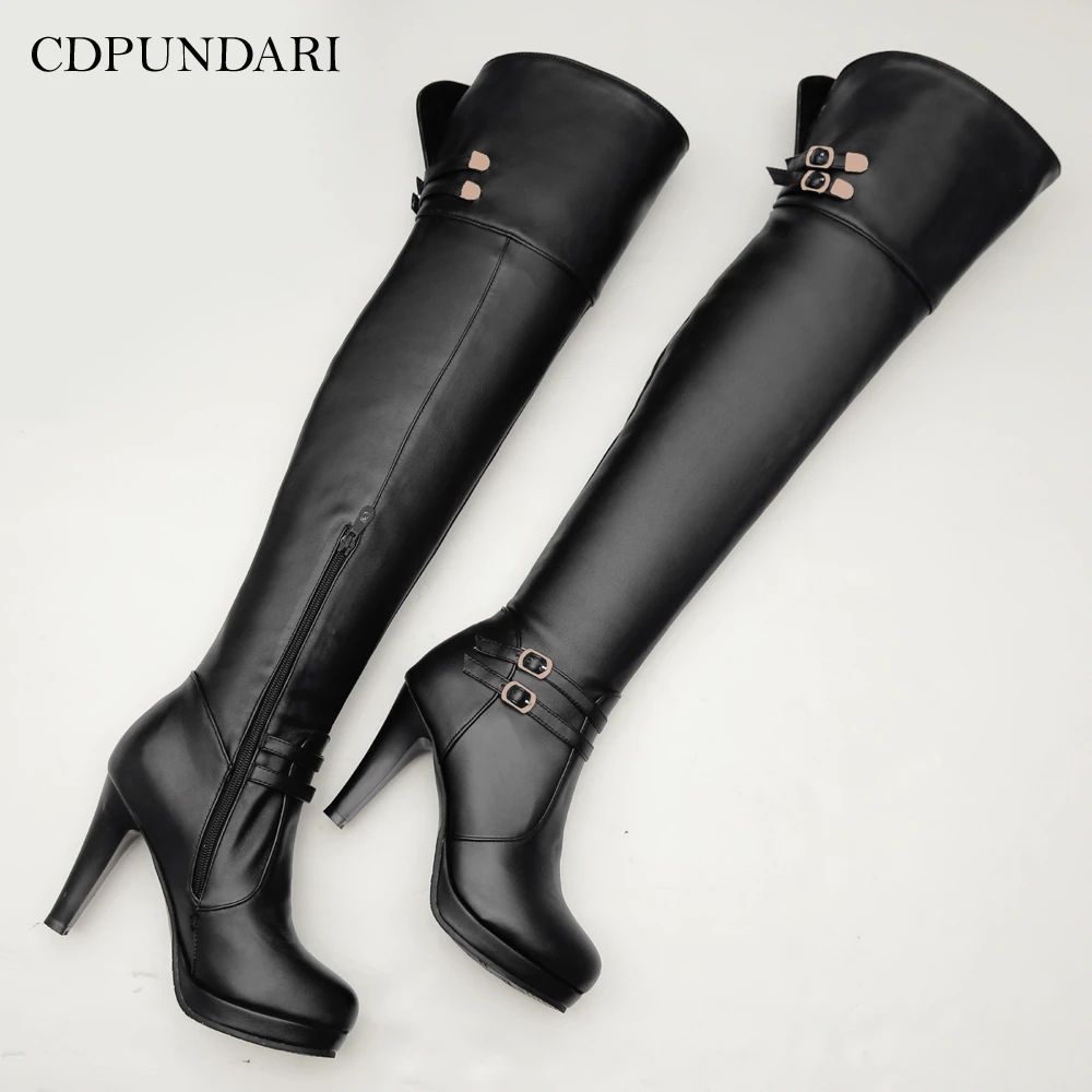Black knee boots womens Clearance