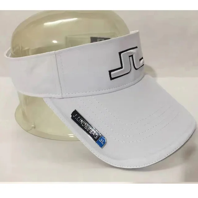 Golf hat sunscreen sun hat towel sports cap 3D embroidery logo Baseball cap Adjustable hat Magnet mark white