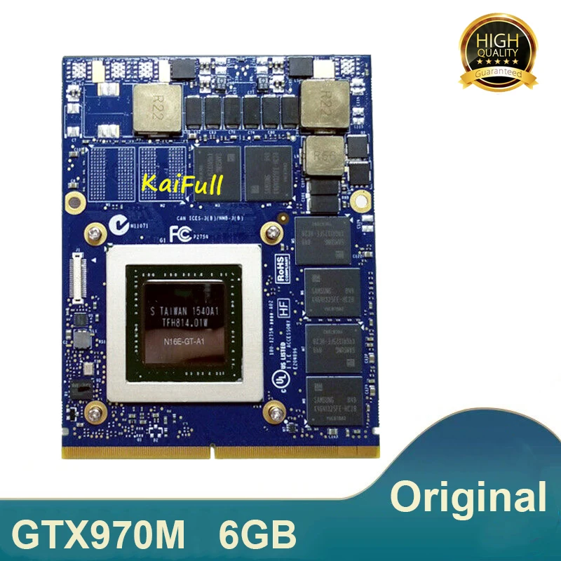Оригинал GTX 970M GTX970M 6 ГБ VGA Видеокарта GDDR5 для ноутбука MSI 16F3 16F4 1762 1763 GT60 GT70 GT780DX