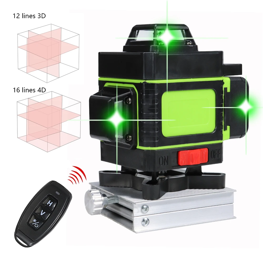

12/16 Lines Laser Level green line Self-Leveling 360 Horizontal And Vertical Super Powerful Laser level green Beam laser level