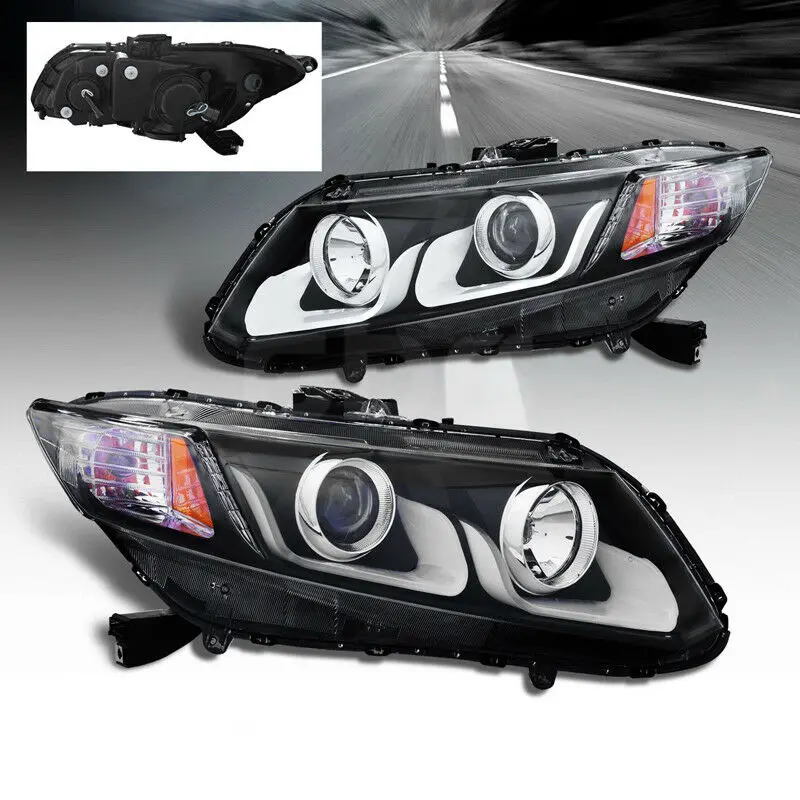 Для Honda Civic 2012 2013 2014 2015 U светодиодный композитный головной светильник +