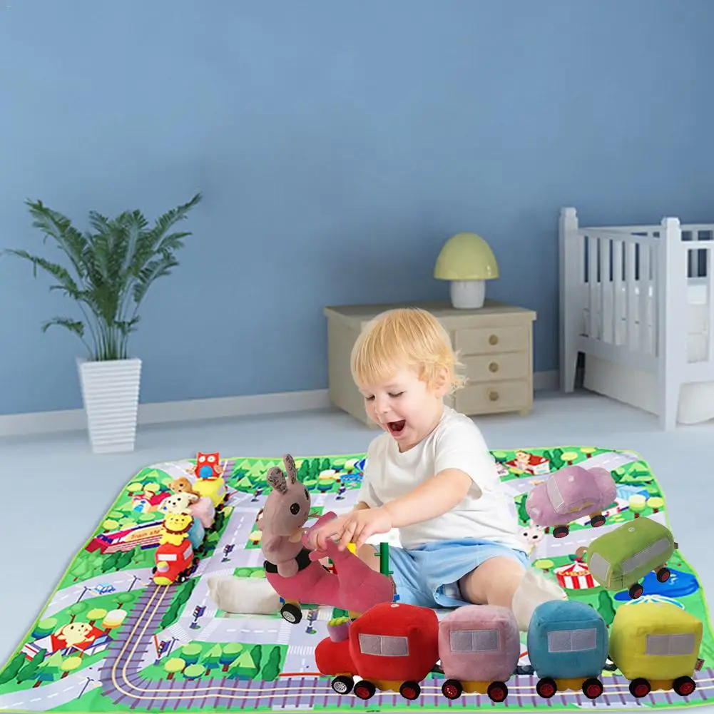Baby Play Mat And Plush Toys Pretend Play Toys For Tummy Time Multi-functional Baby Game Toys Baby Children Birthday Gifts