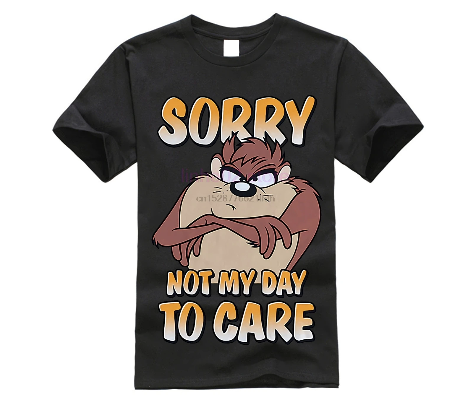 Новая Футболка NWT Looney Tunes Tasmanian Devil Sorry Not My Day To Care футболка с принтом Мужская