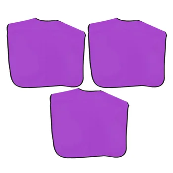 

3pcs Salon Cappa Hair Treatment Shawls Hairdressing Apron Hair Beauty Tools for Salon Home (Purple)