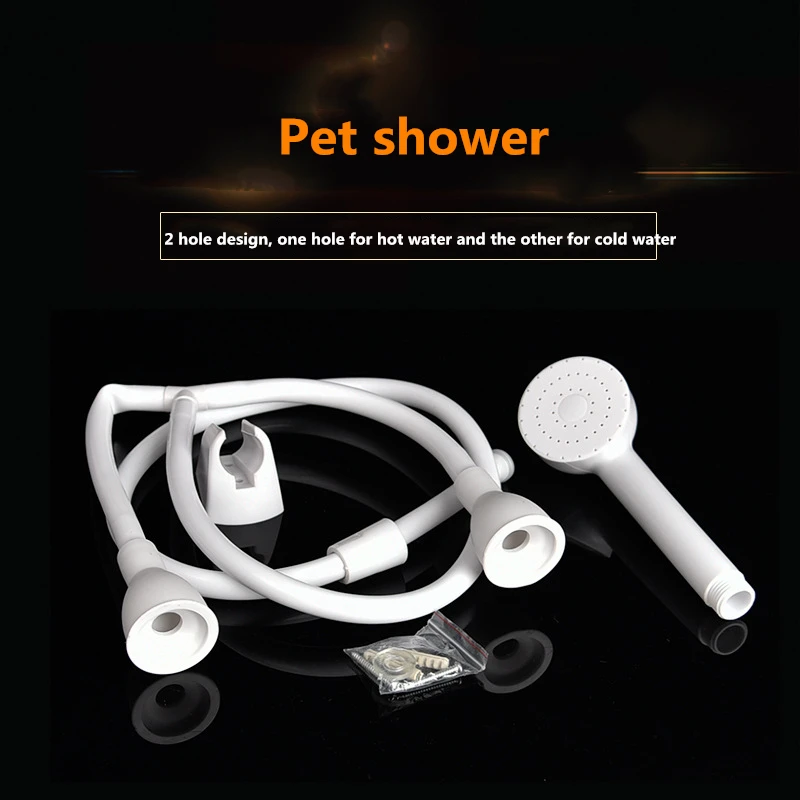 

Two Hole Design Of Abs Pet Shower Set Popular In Uk Market
