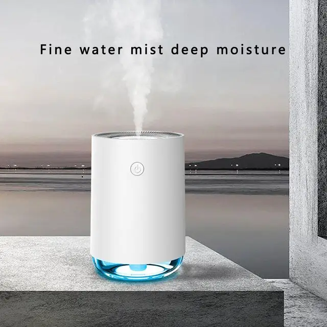 Hordozható Hűvös-Mozgásos Járókerék Párásító Usb Aroma Diffúzó Asztali Légtisztító Köd Meker Csendes Dehumidifier - Image 5
