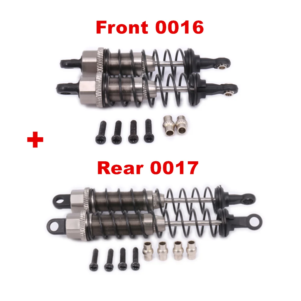 驚きの価格 Aluminum 2/4PCS 0017 0016 Absorber Shock Rear & Front ラジコンおもちゃ