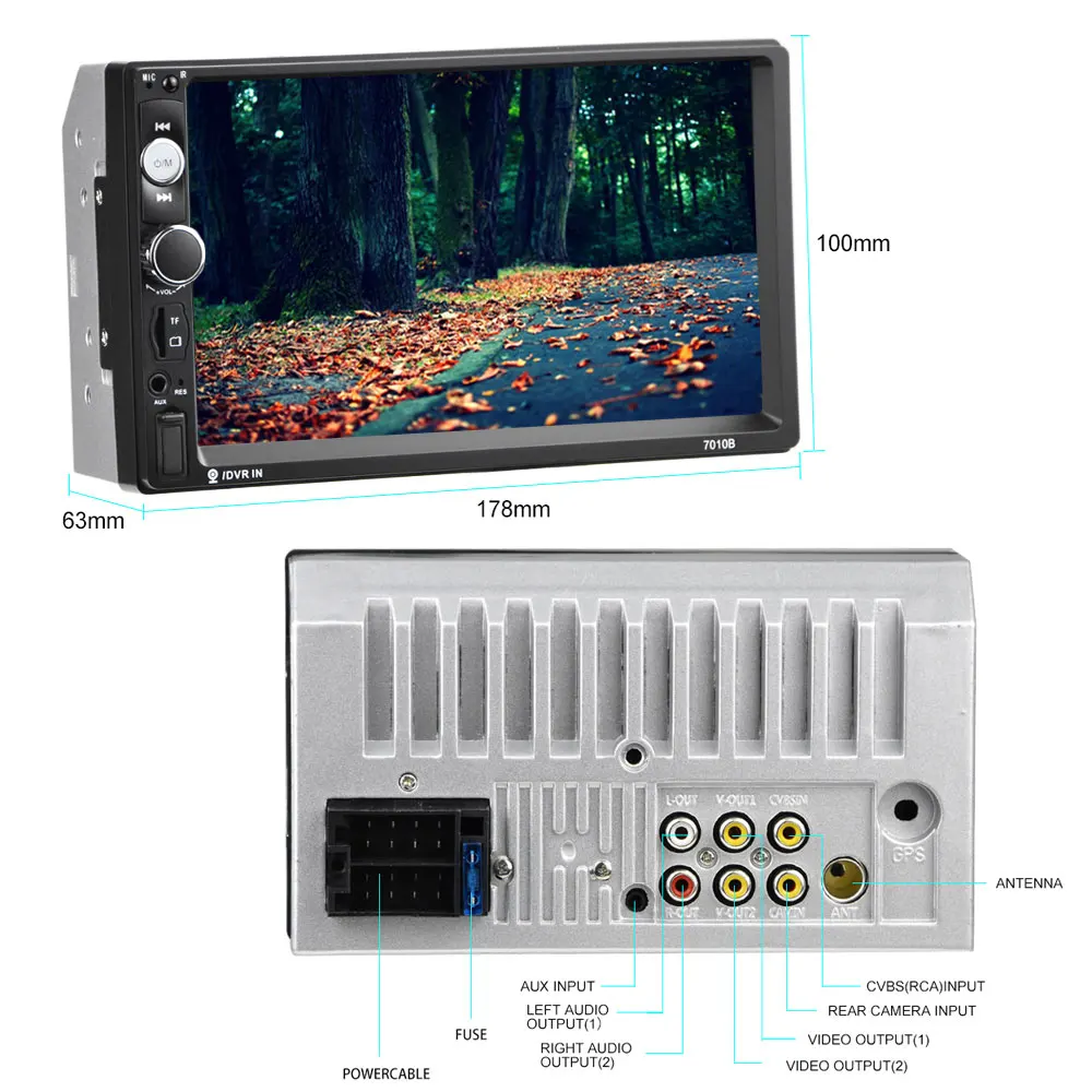 Автомагнитола AMPrime 2 Din 7 &quotмультимедийный плеер автомагнитола Mirrorlink 2din Магнитола