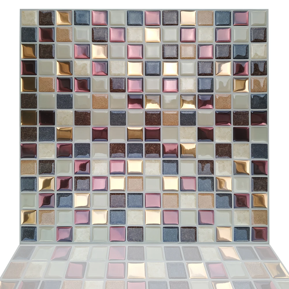 Водонепроницаемая самоклеящаяся 3D мозаичная Настенная Наклейка Fancytiles виниловая