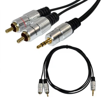 

1.5M PURE 3.5mm Stereo Audio Jack to 2 RCA Twin Phono Plug 24K Gold Cable Lead OFC