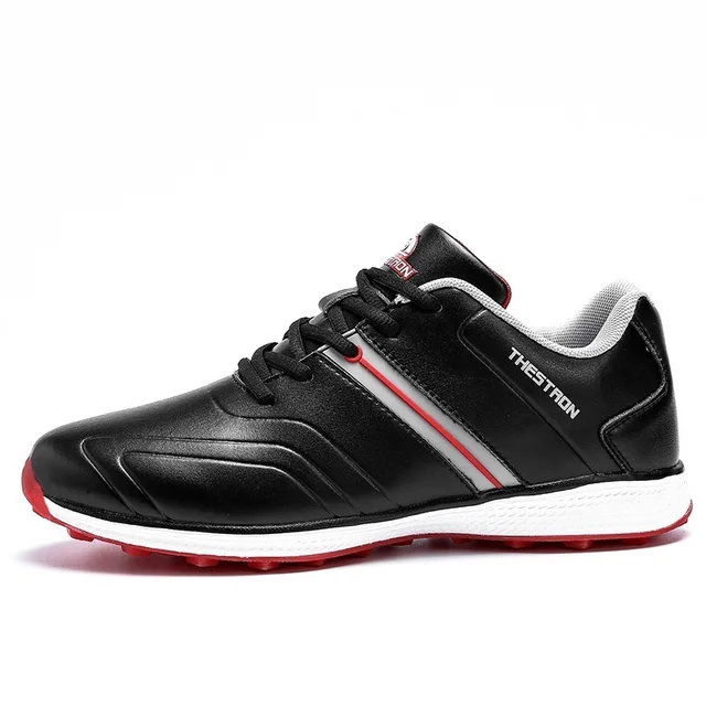 Waterproof Men Golf Shoes Professional Lightweight Golfer Footwear Outdoor Golfing Sport Trainers Athletic Sneakers Brand Black