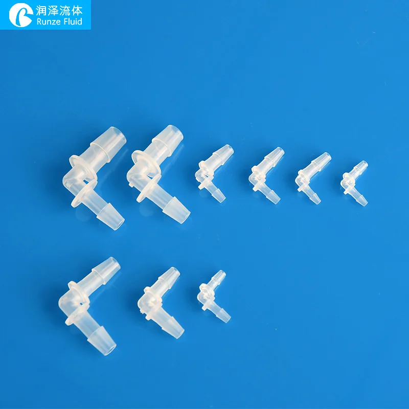 

Reducing Elbow Hose Connector Barbed Fittings L Shape Joint High Transparency PP Smooth Machining Super Quality Leakage-free