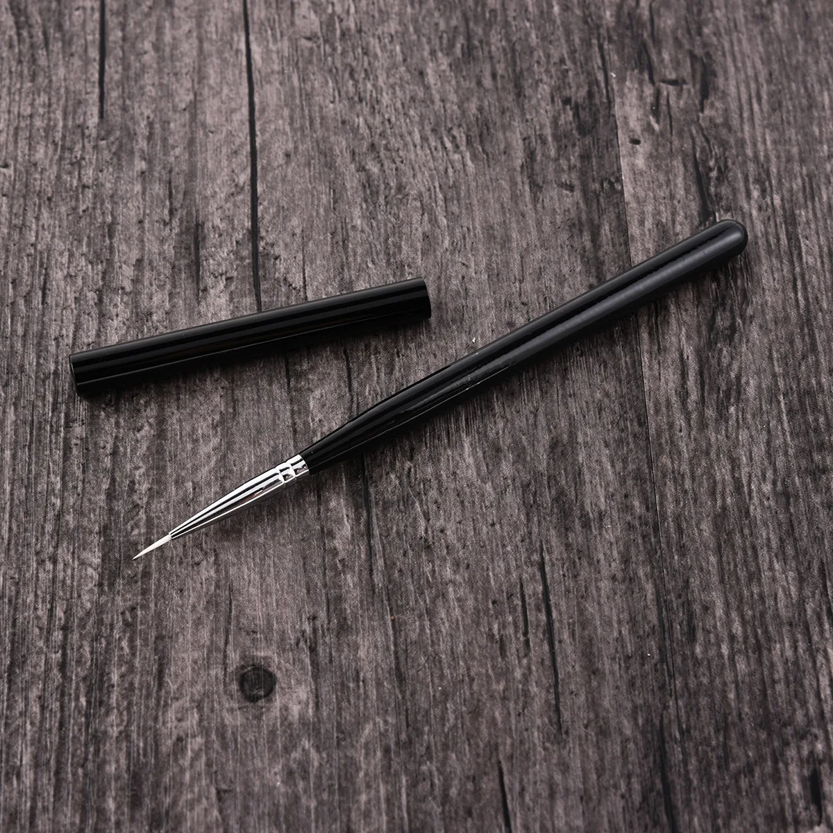 Set Manicure Pen Wholesale Black Handle round-Toe Flat Head guang liao bi Painting Flowers Bracing Wire Manicure Pen Four-piece