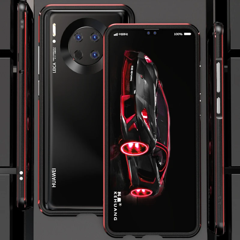 Роскошный ультра тонкий алюминиевый металлический бампер чехол для huawei mate 30 противоударный жесткий защитный чехол для телефона для huawei mate 30 Чехол