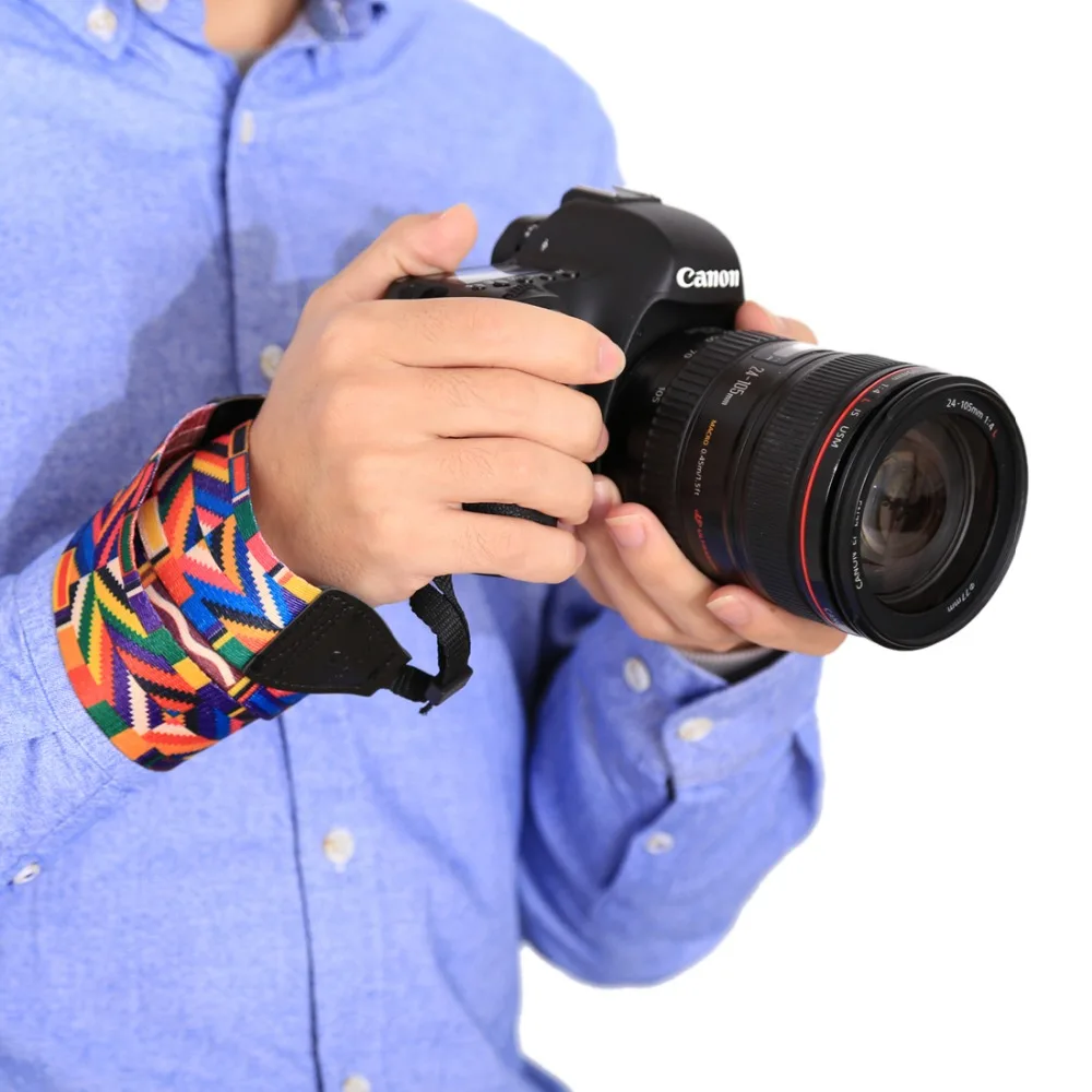 Шейный ремень для sony, Canon, SLR/DSLR камеры s в Ретро этническом стиле многоцветные серии плечевой ремень камеры ремень