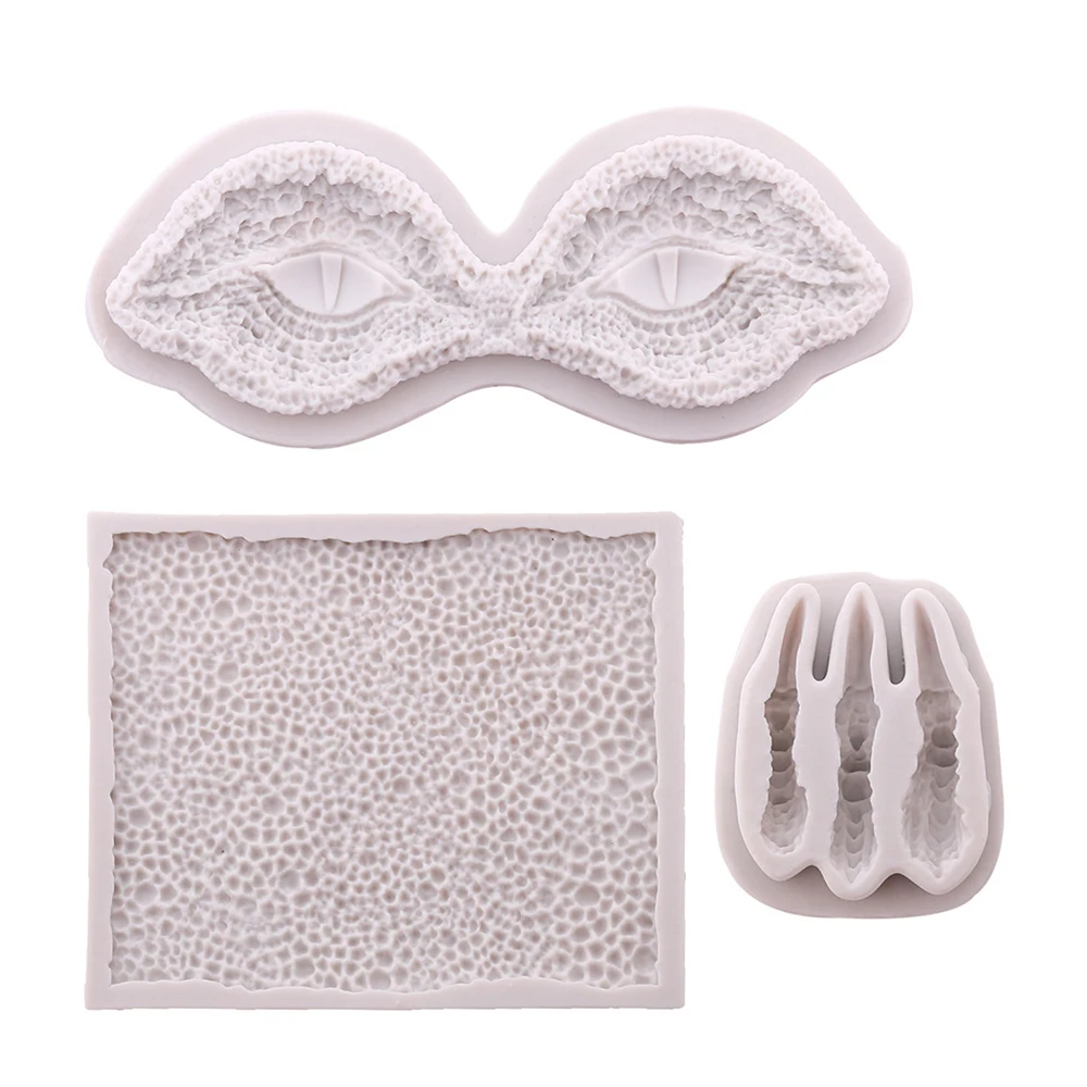 Dragon Set Eyes Skin Claws Mould Fondant Cake Decor Silicone Molds Sugarcraft Chocolate Baking Tools for Cakes Gumpaste Form | Дом и сад