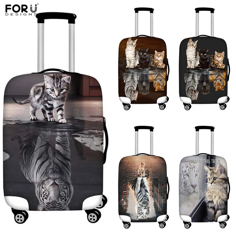 tiger print suitcase