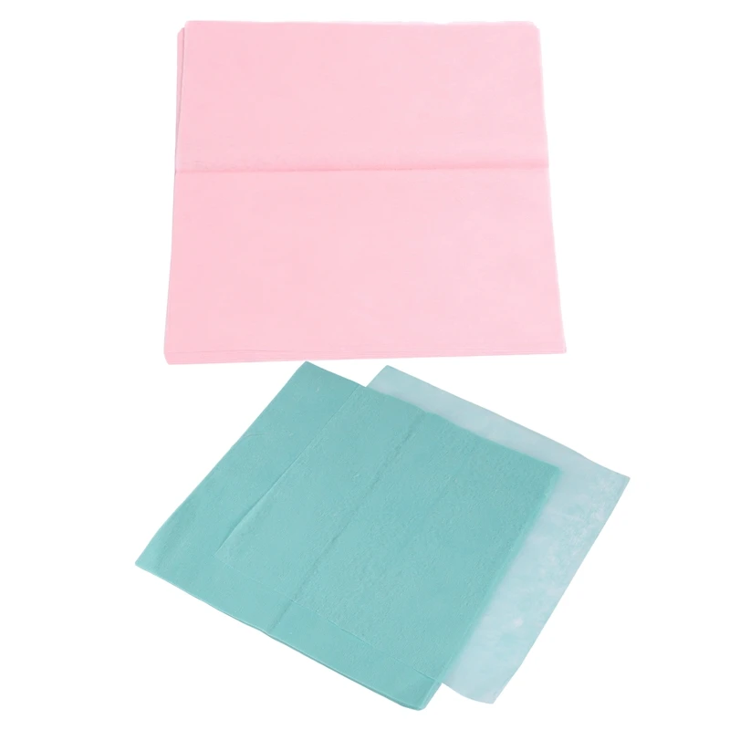 

2 Packs (Including 38-43 Sheets) 50x50CM Tissue Paper Party Present Gift Wrapping, 1 Pack Light Blue & 1 Pack Champagne
