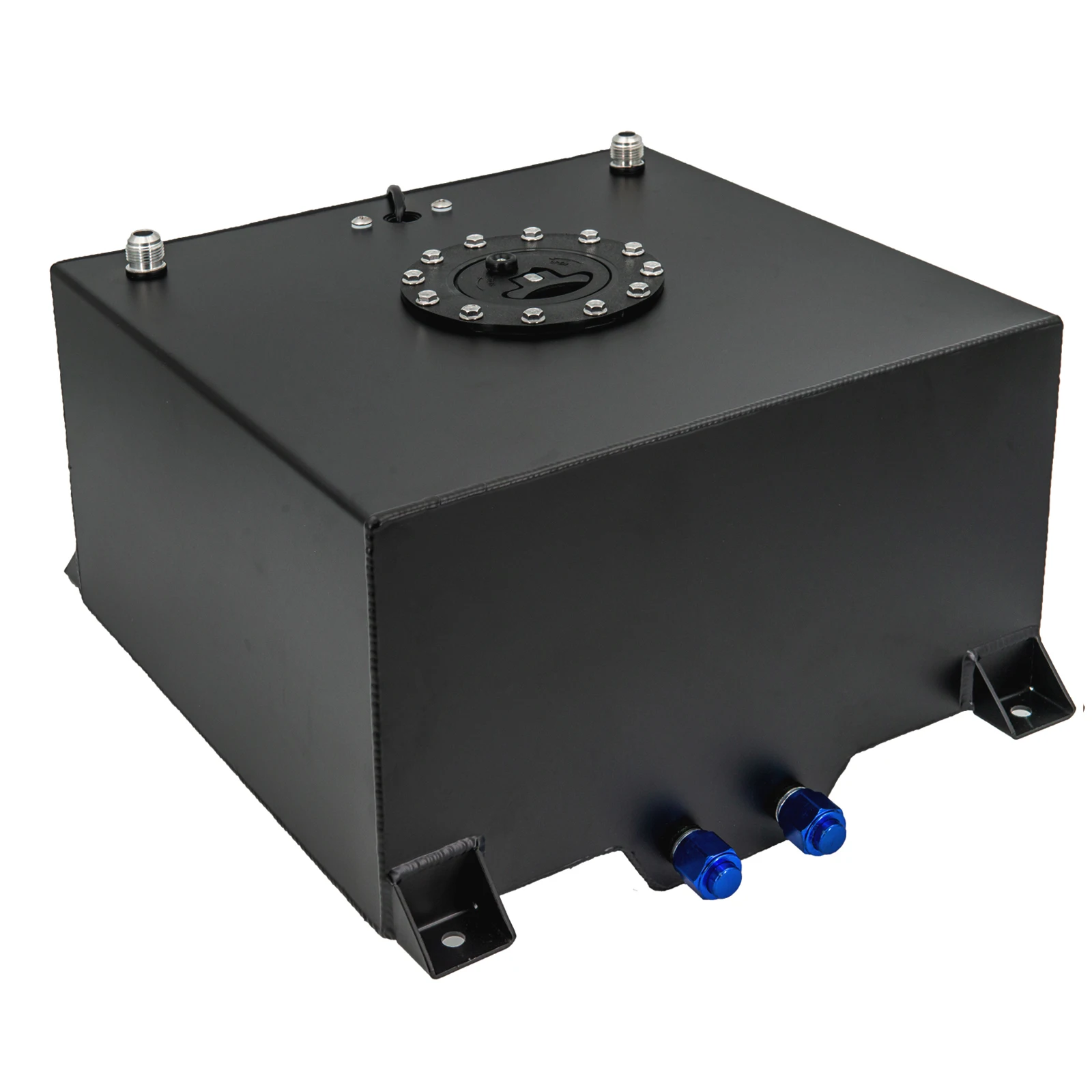 10gallon 40L Billet Aluminium Alloy Fuel Surge tank with Cap Fuel Cell with sensor foam inside