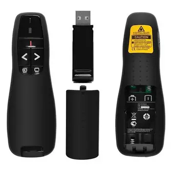 

2.4GHz Wireless USB Powerpoint Presentation Page PPT Flip Pen Pointer Clicker Presenter Red Light RF Remote Control for Teacher