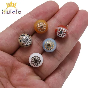 

200pcs/lot 9mm Silver Color Bronze Flower Petal Beads Cups Bulk End Spacer Beads For DIY Jewelry Making Bracelet Accessories