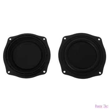 

2PCS Bass Vibrating Membrane 4 Inch Loudspeaker Rubber Speaker Vibration Plate Diaphragm Passive Woofer Portable Home-made DIY