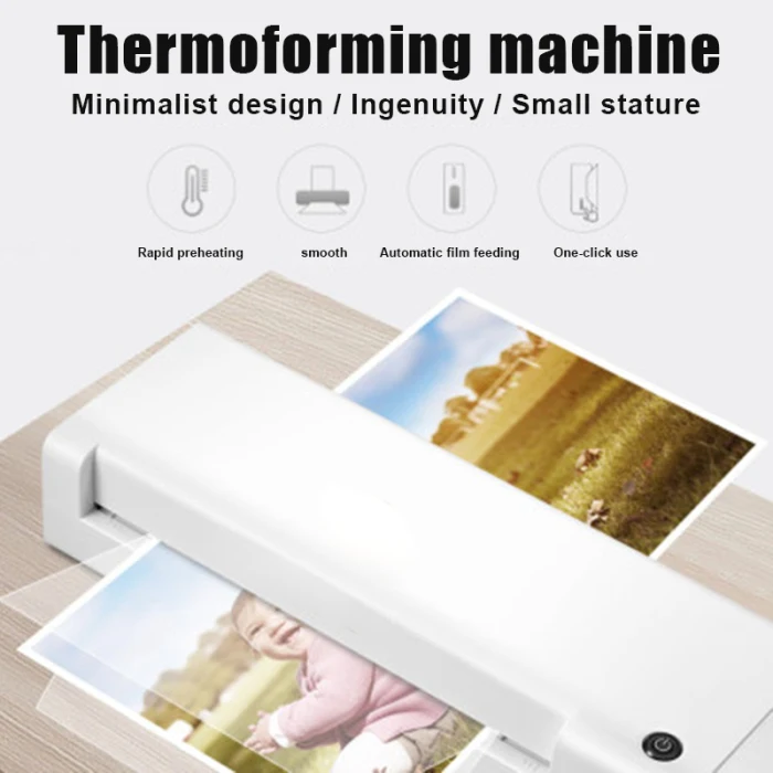 Lamination Machine Thermals Laminator Laminate Quick Warm Up for Office Home P666